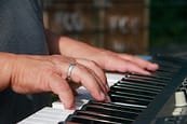 playing piano